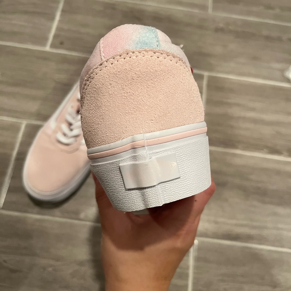 Vans womens pink shoes size 7.5 old skool platform - Picture 5 of 7